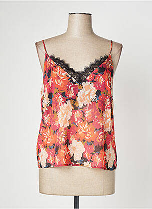 Top manches bretelles ajustables fines bretelles orange IMPERIAL femme