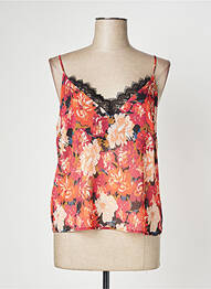 Top manches bretelles ajustables fines bretelles orange IMPERIAL femme