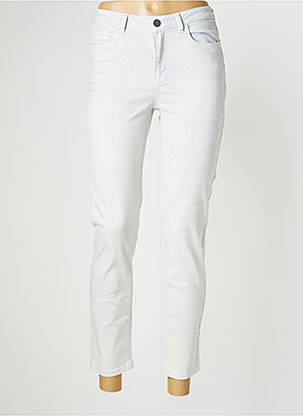 Pantalon slim stretch taille normale bleu YAYA femme