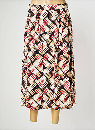 Jupe longue tissage crêpe beige ZILCH femme