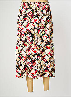 Jupe longue tissage crêpe beige ZILCH femme