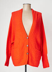 Gilet manches longues orange OUI pour femme seconde vue