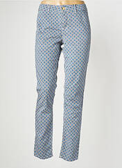 Pantalon droit bleu HAPPY pour femme seconde vue