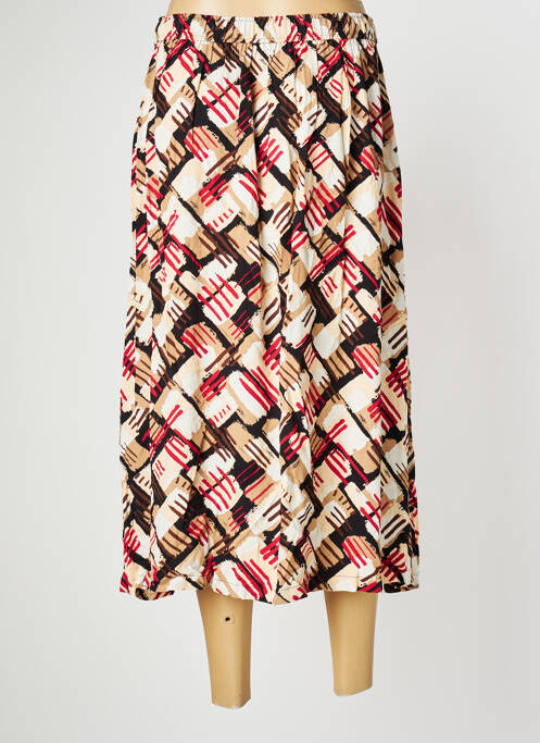 Jupe longue tissage crêpe beige ZILCH femme