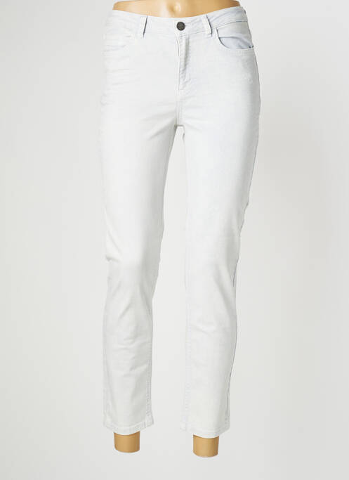 Pantalon slim bleu YAYA pour femme