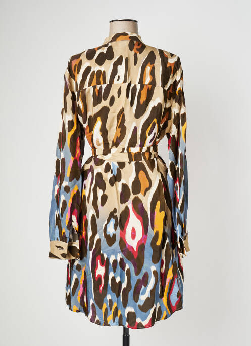 Robe mi-longue marron IMPERIAL pour femme