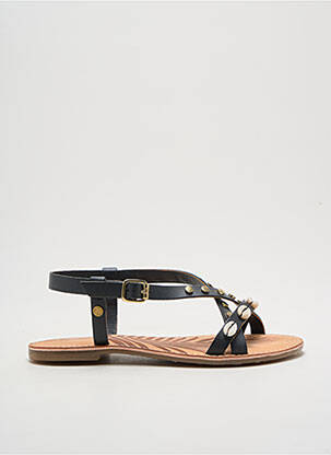Sandales/nu pieds chiquet talon plat jusqu'à 3cm noir PEPE JEANS femme