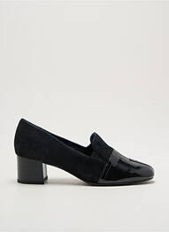 Mocassins nubuck talon de 4 à 6cm noir ARTIKA SOFT femme