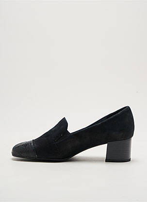Mocassins carré talon de 4 à 6cm noir ARTIKA SOFT femme