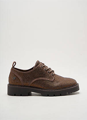 Derbies talon plat jusqu'à 3cm marron XTI femme