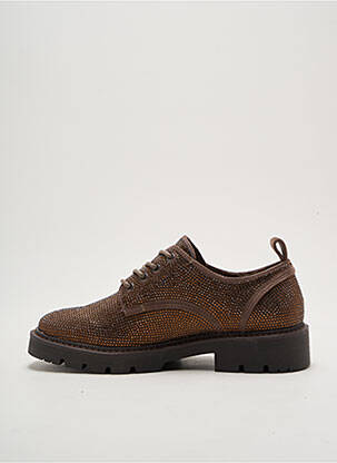 Derbies talon plat jusqu'à 3cm marron XTI femme