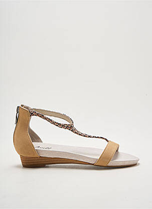 Sandales/nu pieds talon plat jusqu'à 3cm beige AXELL femme