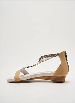 Sandales/nu pieds talon plat jusqu'à 3cm beige AXELL femme
