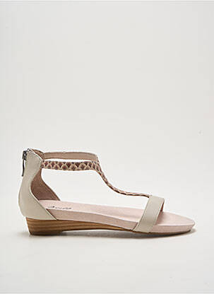 Sandales/nu pieds talon plat jusqu'à 3cm beige clair AXELL femme