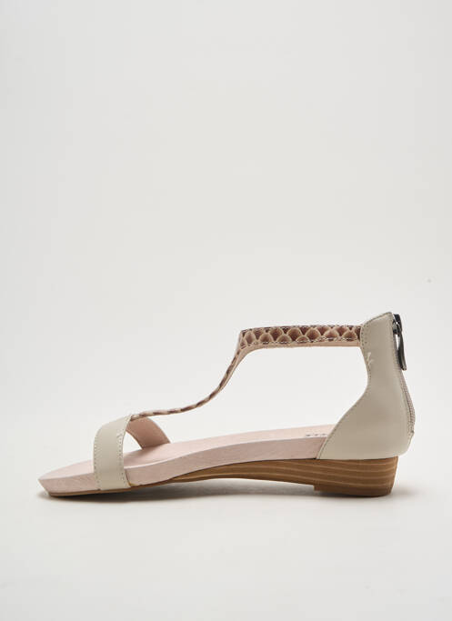 Sandales/Nu pieds beige clair AXELL pour femme