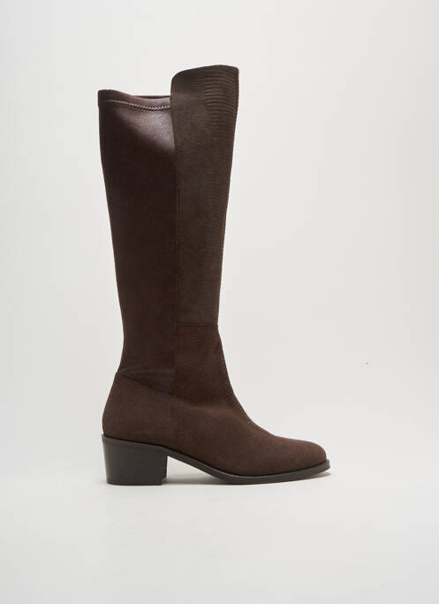 Bottes talon de 4 à 6cm marron AXELL femme