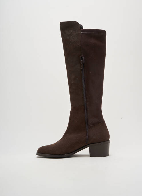 Bottes talon de 4 à 6cm marron AXELL femme