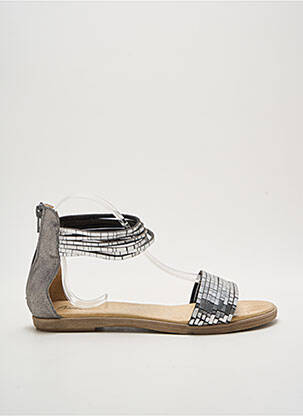 Sandales/Nu pieds gris AXELL pour femme