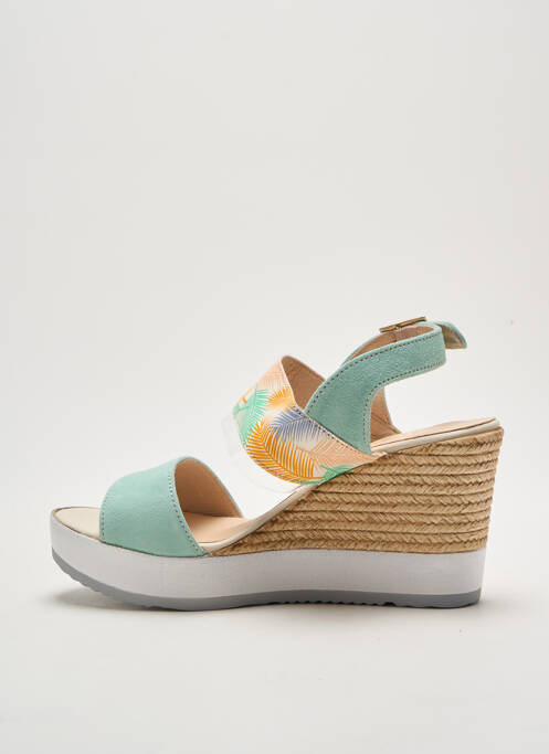 Sandales/Nu pieds vert MLV pour femme