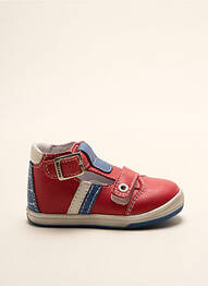 Sandales/nu pieds matière lisse bout rond rouge BELLAMY garcon