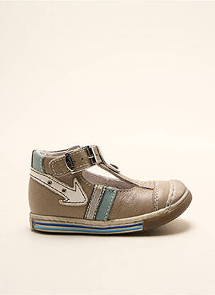 Sandales/nu pieds matière lisse bout rond beige LITTLE MARY garçon