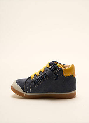 Bottillons nubuck bout rond bleu ACEBOS garcon