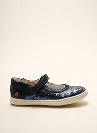 Ballerines tissage tissage pailleté bout rond bleu GBB fille