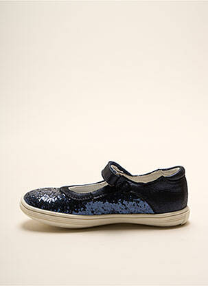 Ballerines tissage tissage pailleté bout rond bleu GBB fille