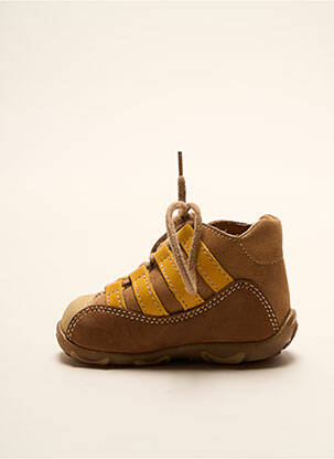Bottillons nubuck bout rond marron GBB garçon