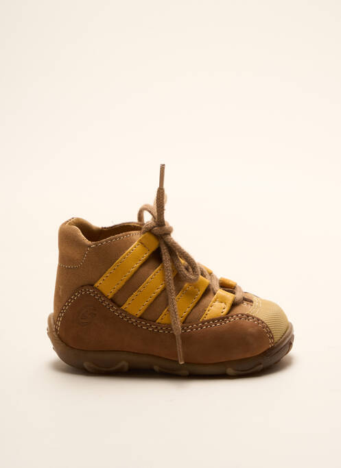 Bottillons nubuck bout rond marron GBB garcon