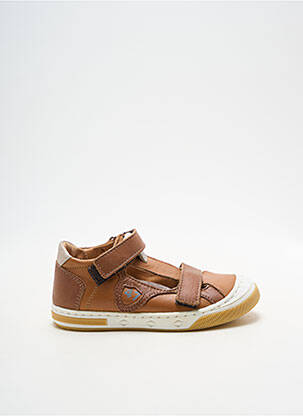 Sandales/nu pieds semelle amovible bout rond marron LITTLE MARY garcon