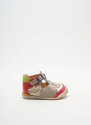Sandales/nu pieds nubuck bout rond rouge BABYBOTTE garçon