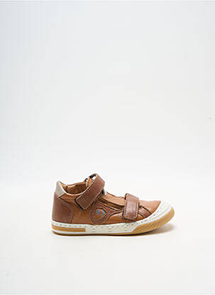 Sandales/nu pieds semelle amovible bout rond marron LITTLE MARY garçon