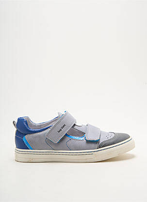Sandales/nu pieds nubuck bout rond bleu LE LOUP BLANC garcon