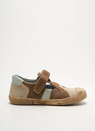 Sandales/nu pieds matière lisse bout rond marron MOD8 garçon