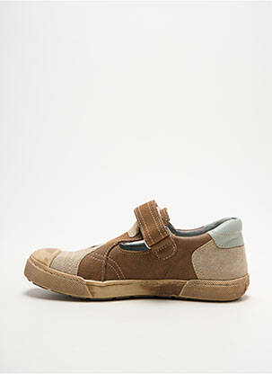 Sandales/nu pieds matière lisse bout rond marron MOD8 garçon