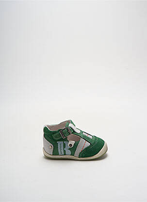 Sandales/nu pieds nubuck bout rond vert BABYBOTTE garçon