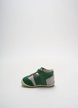 Sandales/nu pieds nubuck bout rond vert BABYBOTTE garçon