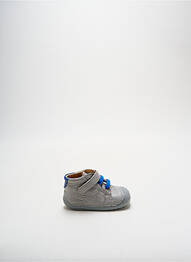 Bottillons matière lisse bout rond gris BABYBOTTE garcon