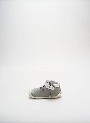 Sandales/nu pieds tissage satiné bout rond gris BABYBOTTE garçon