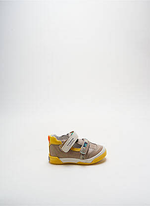 Sandales/nu pieds semelle amovible bout rond jaune BABYBOTTE garçon