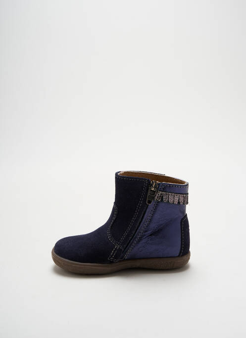 Bottines/boots matière lisse plateforme bleu NOËL fille