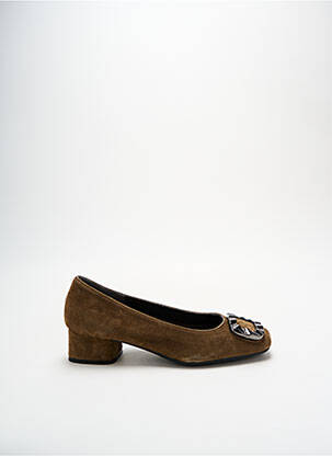 Ballerines carré talon plat jusqu'à 3cm vert REQINS femme