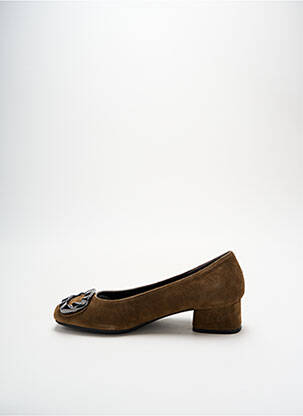 Ballerines carré talon plat jusqu'à 3cm vert REQINS femme