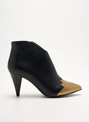 Bottines/boots matière lisse talon de 4 à 6cm noir BY K... femme