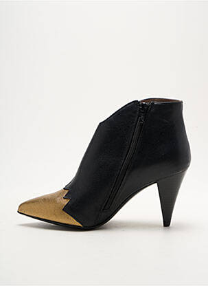 Bottines/boots matière lisse talon de 4 à 6cm noir BY K... femme