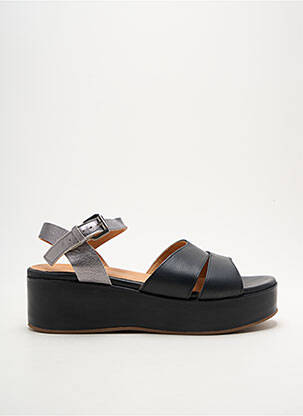 Sandales/nu pieds matière lisse talon de 4 à 6cm noir MINKA DESIGN femme