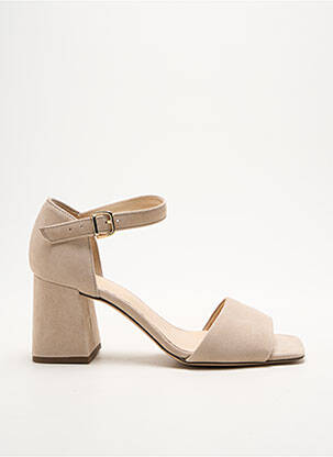 Sandales/nu pieds type de semelle amortissante talon de 4 à 6cm beige HOGL femme