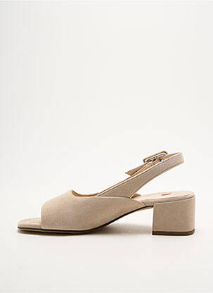 Sandales/nu pieds fermeture boucle(s) talon de 4 à 6cm beige HOGL femme