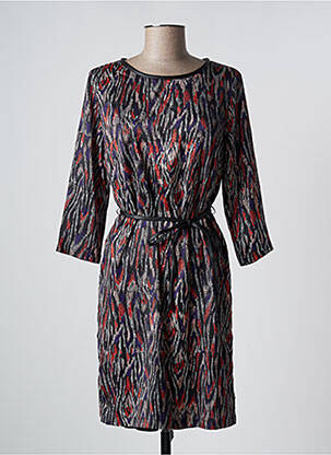 Robe mi-longue manches 3/4 manches 3/4 noir MOLLY BRACKEN femme